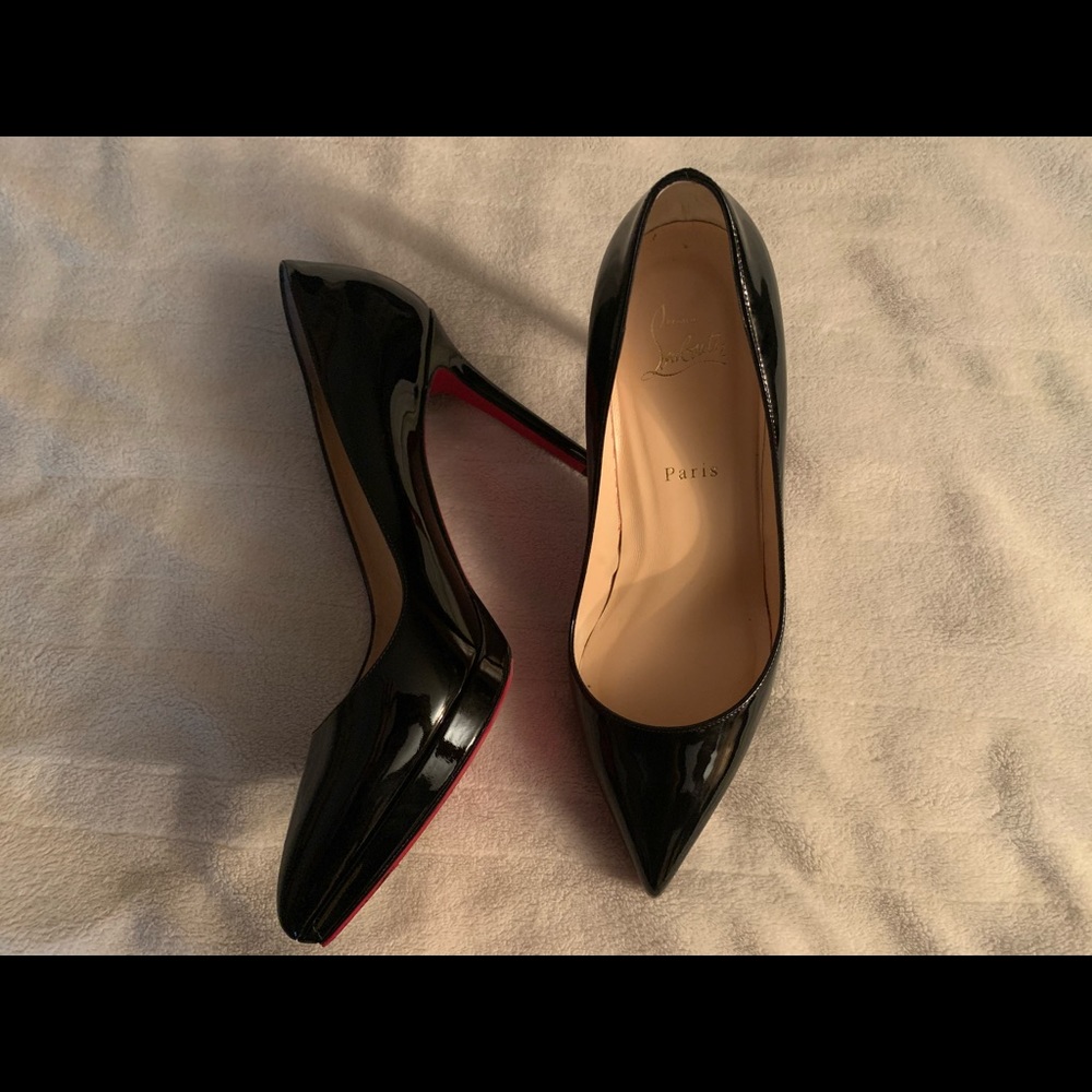 Christian Louboutin Black Patent Leather Heels